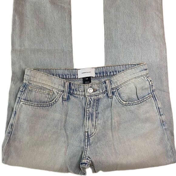 New Current Elliot Light Wash Mid-Rise Straight Leg Denim Jeans - Picture 4 of 13